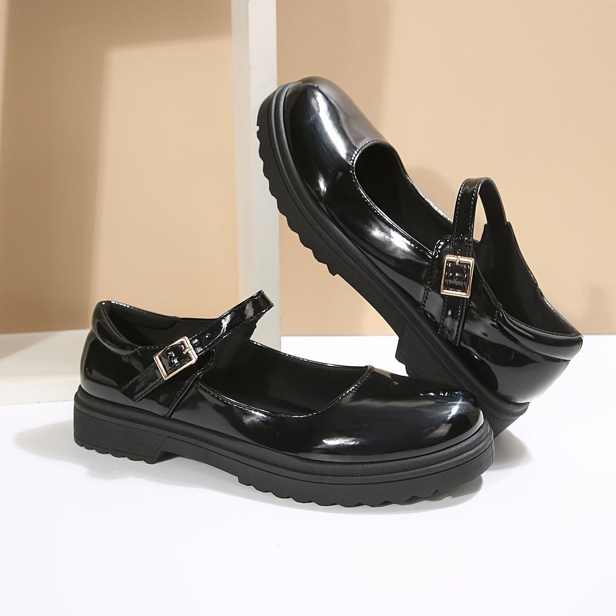 Women’s Slip-Resistant Loafers Non-Slip TPR Sole Burgundy Black White