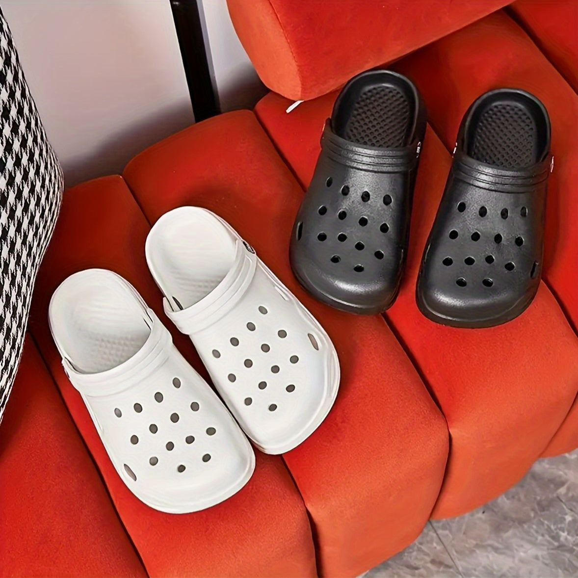 Унисекс сабо из EVA белого цвета, противоскользящие, всесезонная повседневная обувь