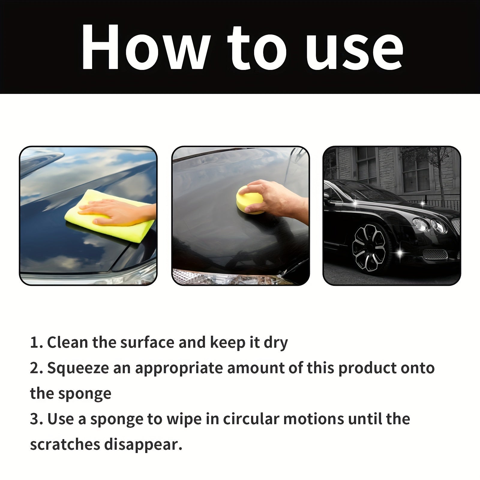 Graphene Car Scratch Repair Wax Metal Polishing Compound Citric Acid 70g