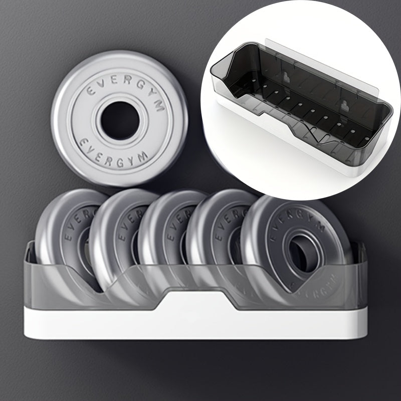 Perchero de pared de plástico sin carga, almacenamiento de ropa sin taladro