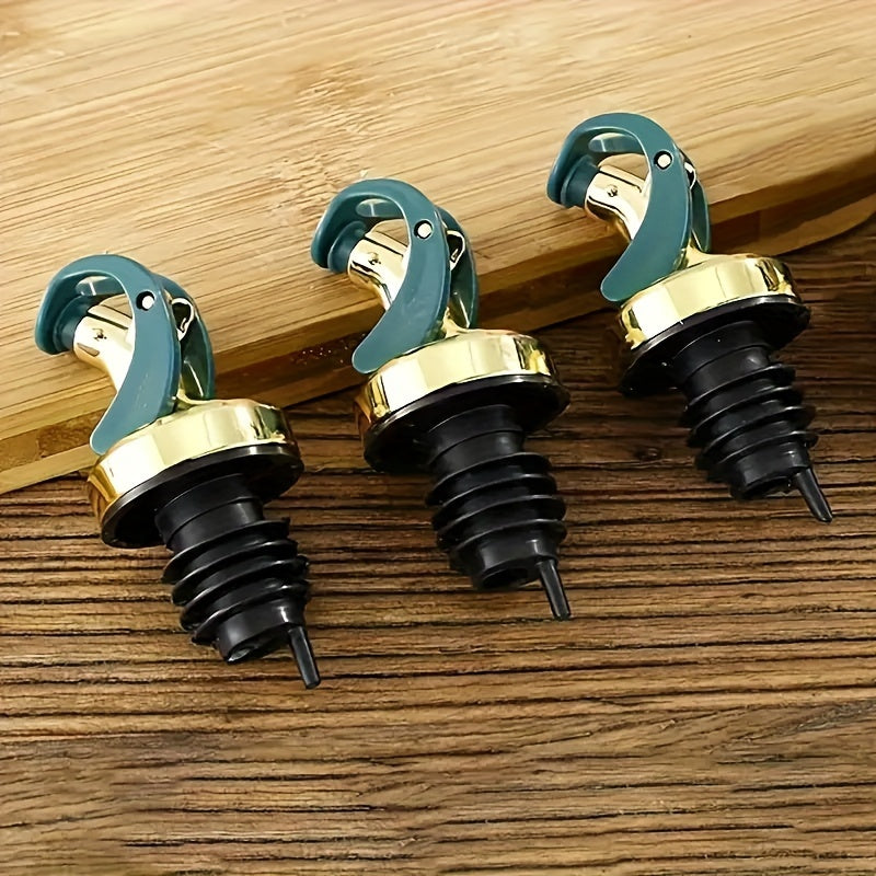 Reusable Vinegar Bottle Stopper with Automatic Opening and Spill-Proof Design for Kitchen and Restaurant Use