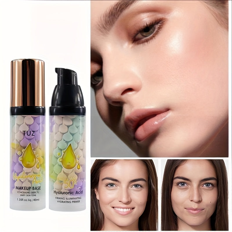 Crema de prebase con ácido hialurónico para todo tipo de piel, hidratante y aclaradora, 120ml