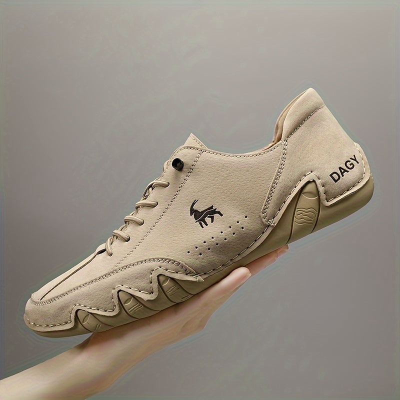 Men's Plus Size Casual Sneakers Microfiber Uppers Breathable Lace-Up All-Season