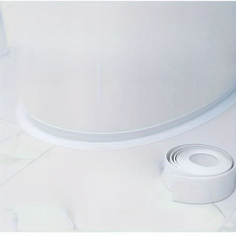 Waterproof Seam Tape 2.2cm White for Kitchen Bathroom Gap Sealing Mold-Resistant