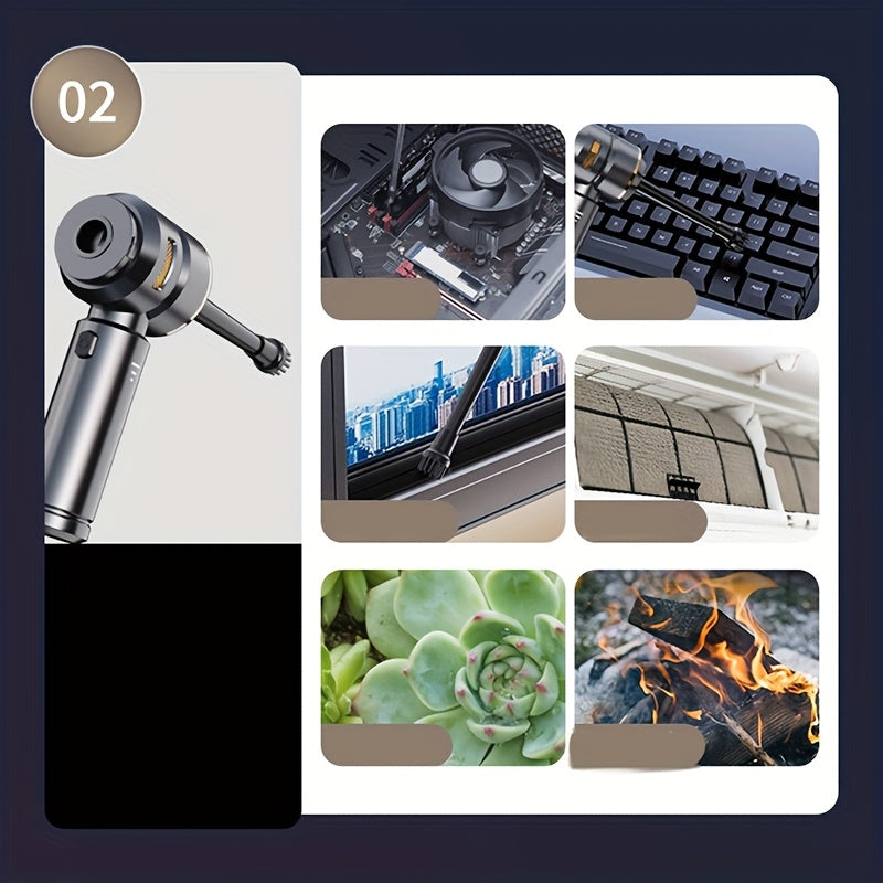 Qayta to'ldiriladigan 3 tezlikli 100W 16000Pa tutqichli quvvatli qo'lda cho'ntakli changyutgich