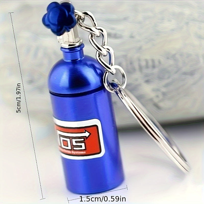 Car Keychain Nitrogen Gas Bottle Keychain Gift Accessory
