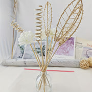 Decorative Reed Diffuser Set for Home or Office Aromatherapy Oil Sticks and Log Material Flowers
