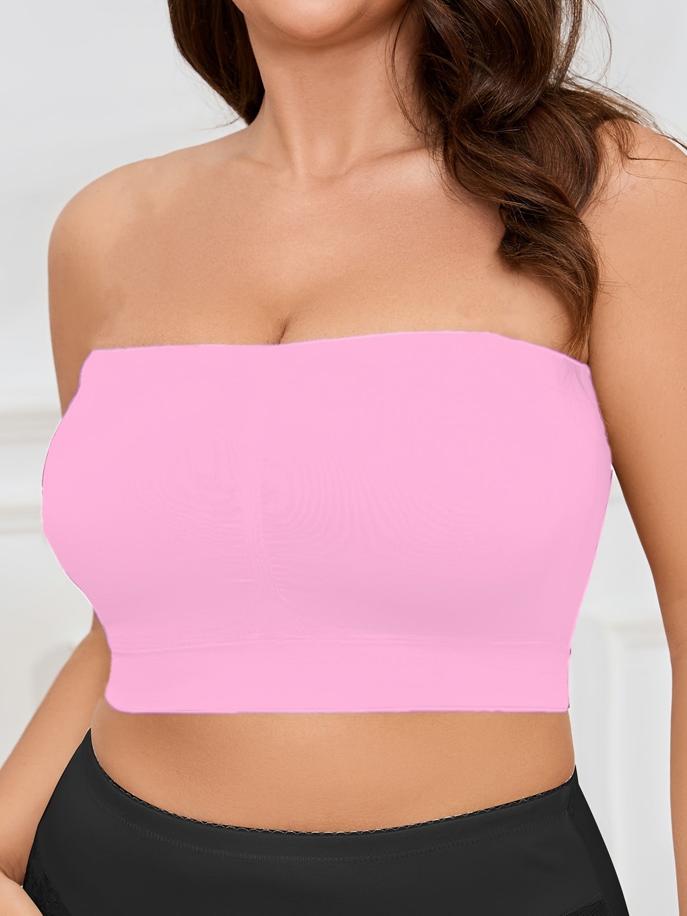 Women's Plus Size Seamless Sports Bra Breathable Ruched Yoga Fitness