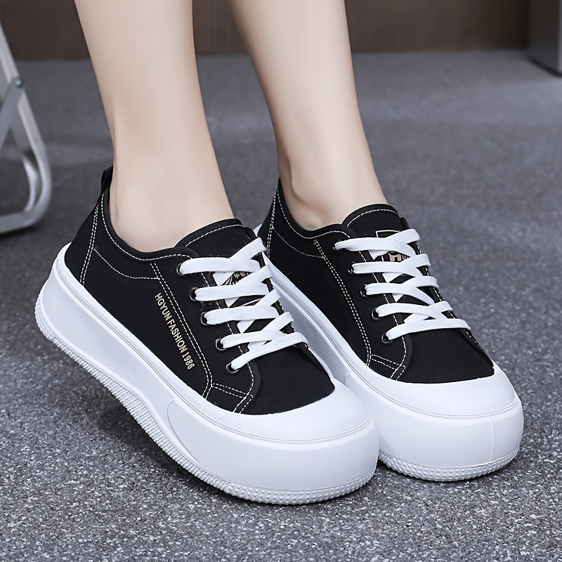 Женские белые платформенные туфли на шнуровке повседневные удобные противоскользящие