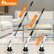 Elektr aylanuvchi yuvish mashinasi JY-9011 IAGREEA - 3 tezlik sozlamalari, 9/6 almashtiriladigan cho'tkalar, qo'l yuvish, sozlanadigan uzaytirilgan tutqich - plitalar, hammomlar, lavabo, devorlar, hammomlar uchun ideal - USB-C zaryadlash kabeli kiradi