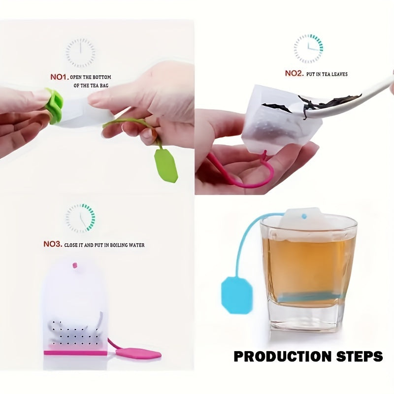 Rang-barang silikon choyna uchun o'tlar va ziravorlar, foydalanish va tozalash oson