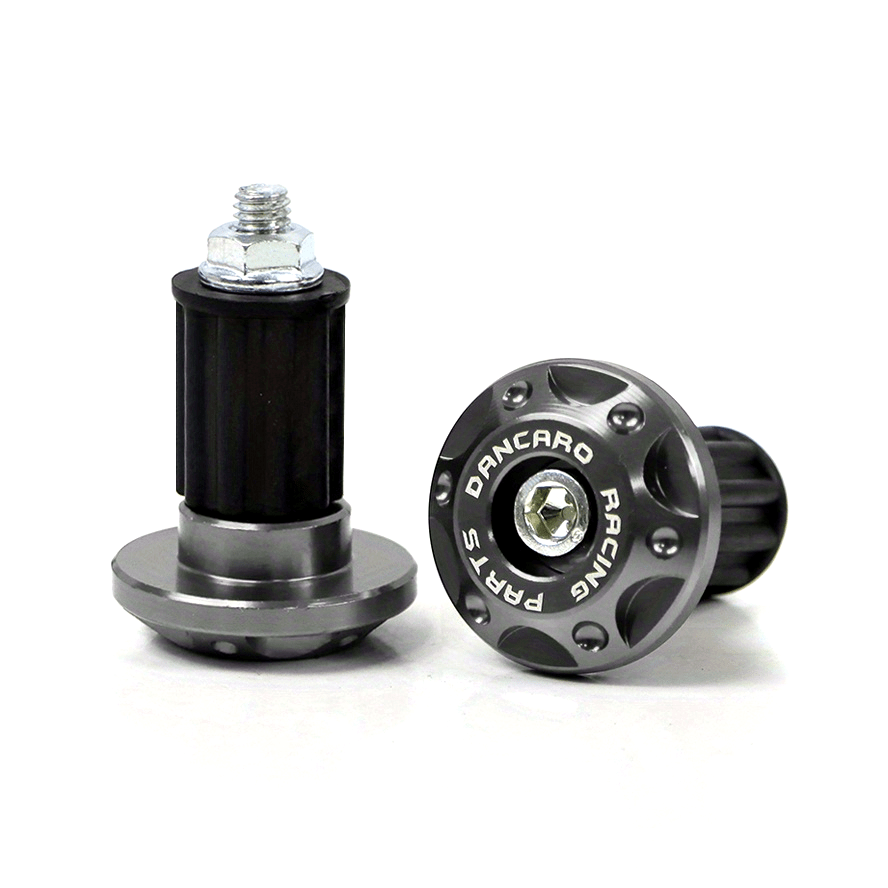 Motorcycle Handlebar End Caps Aluminum Alloy Golden Plug Fit Cruiser Bike