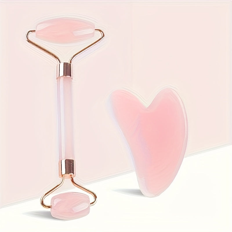 Qizil rezina qirqish massaj asbobi va yuz rolik to'plami, zaryadlash yoki batareyalarga ehtiyoj sezmasdan qo'lda dam olish uchun. Tanaga va ongga dam olish uchun mukammal sovg'a.