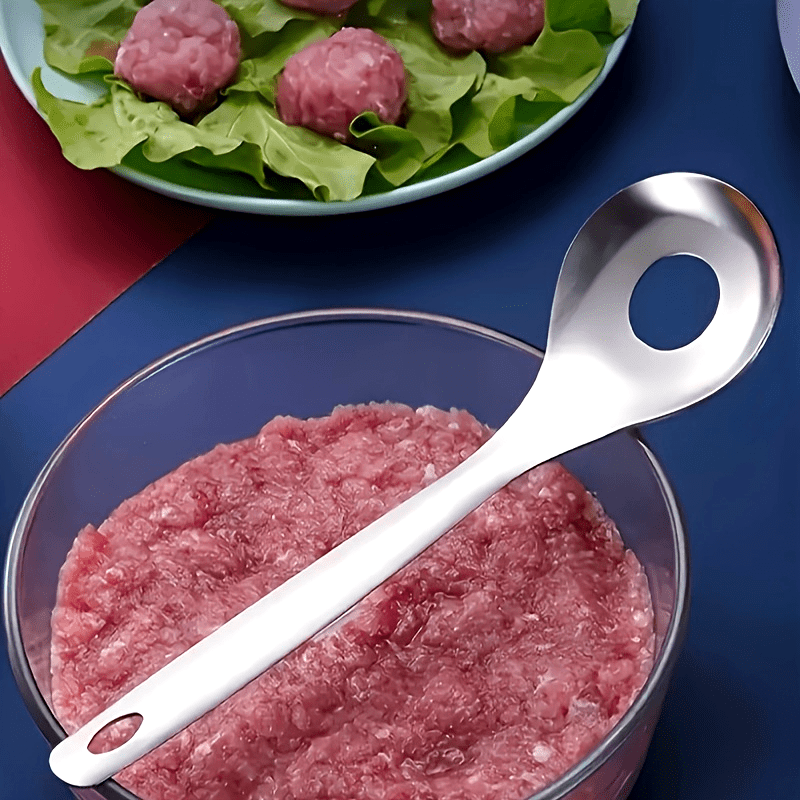 Stainless Steel Meatball Maker Spoon Kitchen Tool for Meatballs and Fishballs