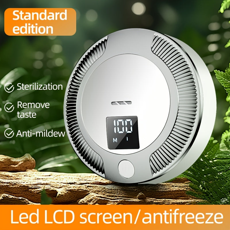 Portable Smart Air Purifier with LED Display USB Rechargeable for Home Office