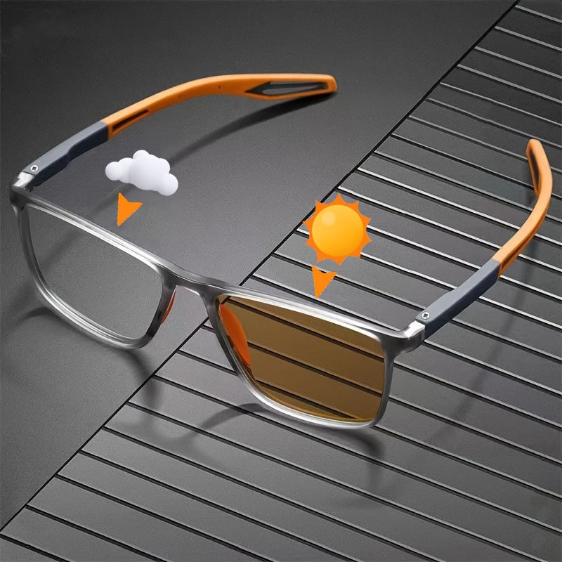 Unisex Photochromic Glasses with Premium Lenses for Day and Night Use