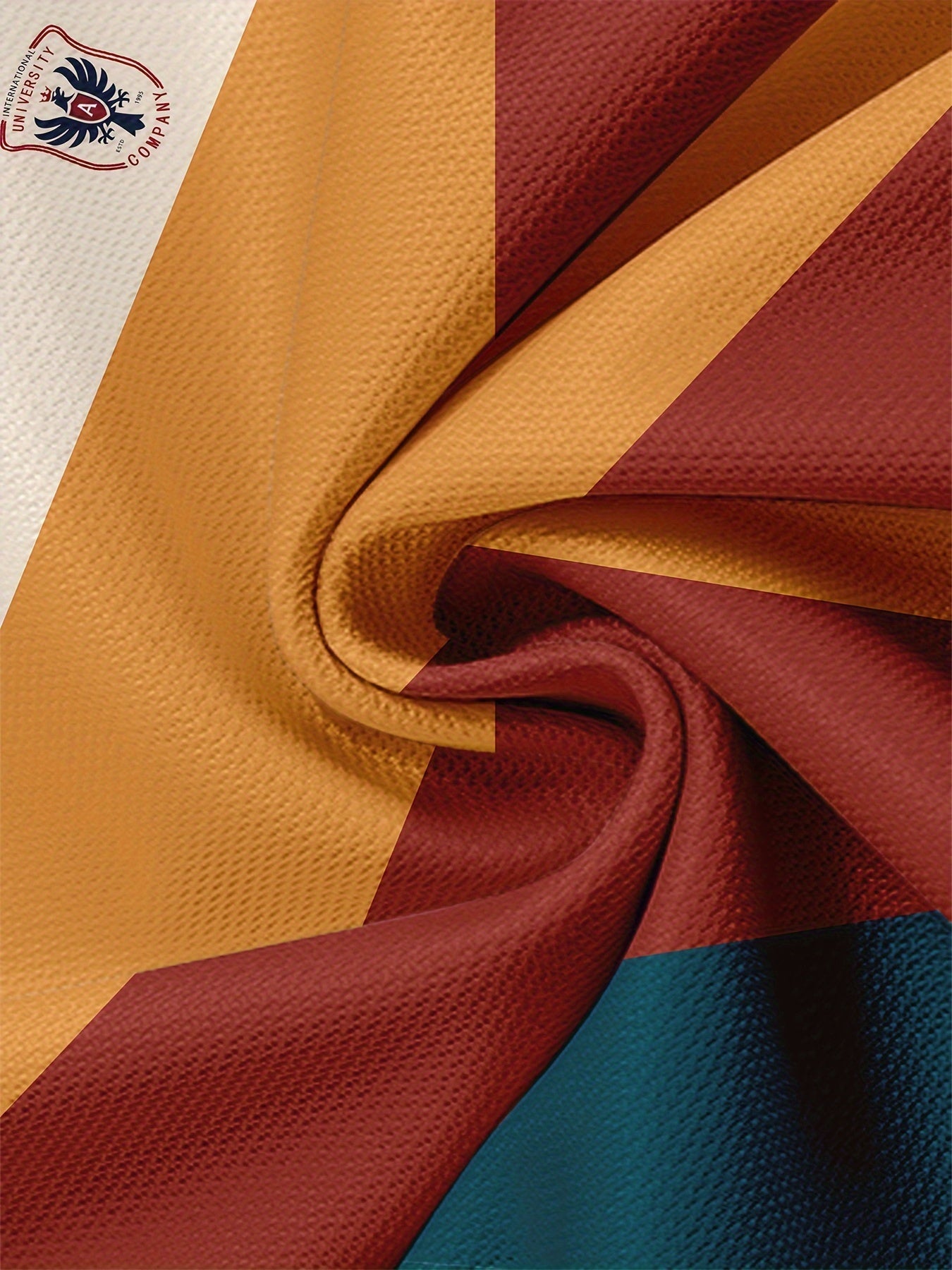 Erkaklar uchun qisqa yengli krujka bo'yinli futbolka, burgut emblemasi bosma va rangli blokirovka bilan, tasodifiy va zamonaviy sovg'a sifatida mukammal.