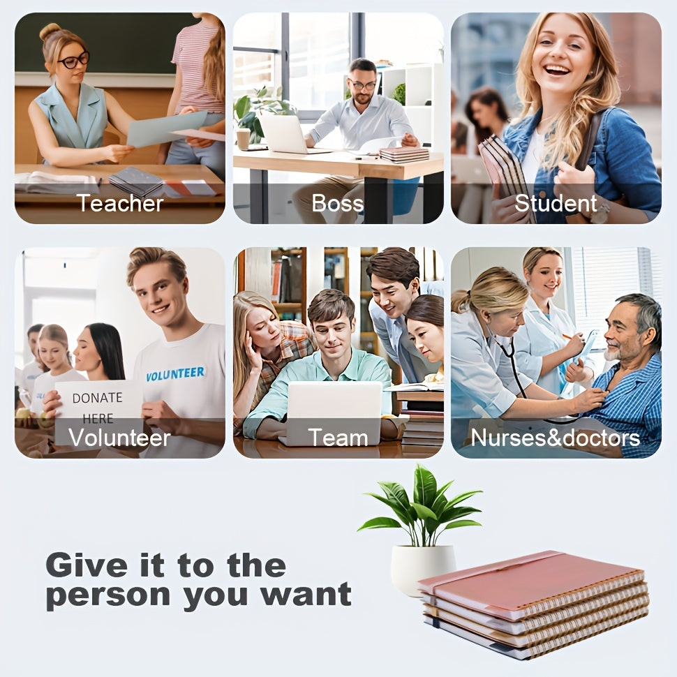 Spiral Notebook A5/A6 Floral Design Hot Stamping 160 Pages Study Planner Office Supplies