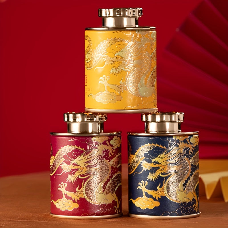 Lata de almacenamiento de té negro verde portátil mini vacía, tarro sólido, 1 pieza