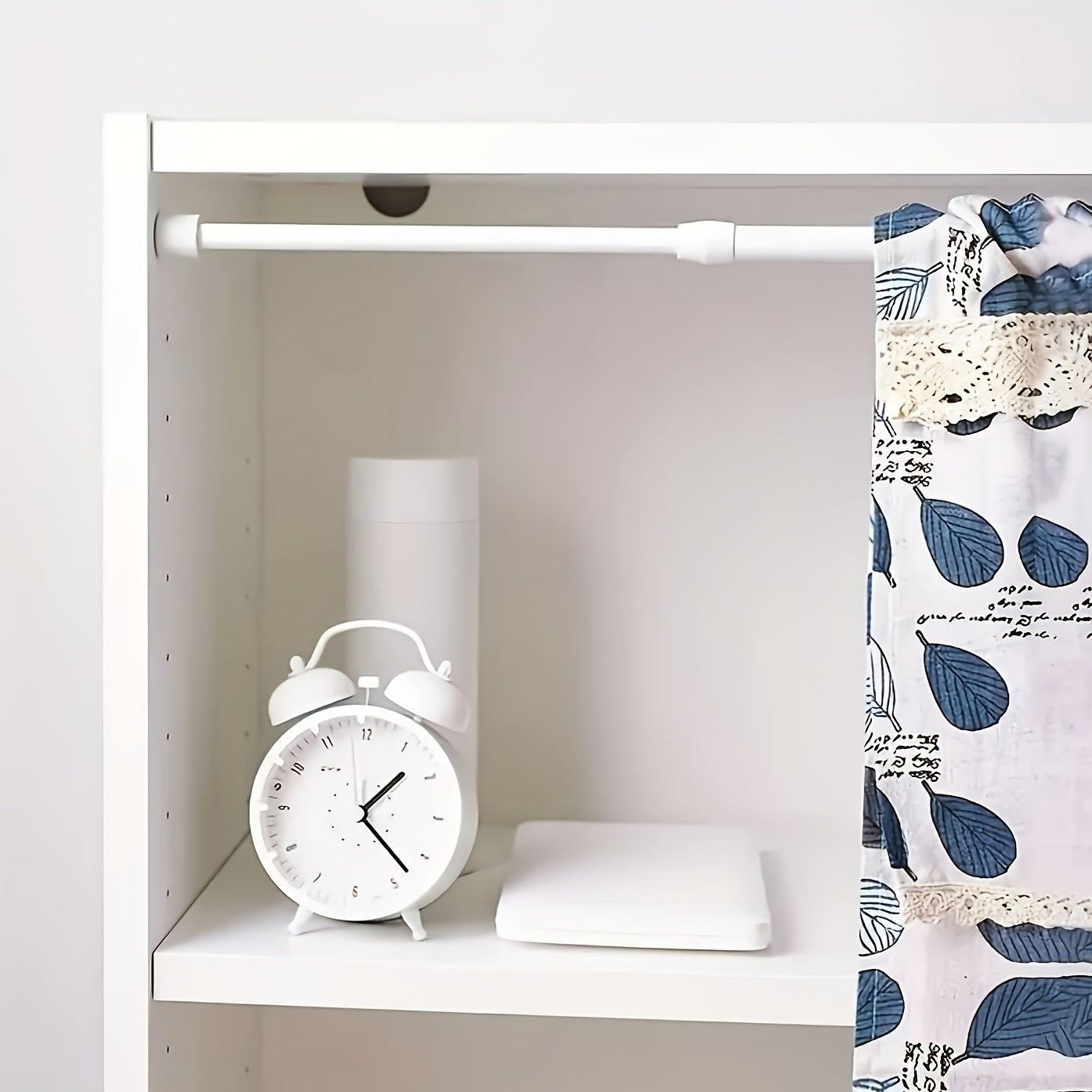 Adjustable Tension Curtain Rod with Anti-Slip Base Waterproof Easy Installation for Home and Bathroom