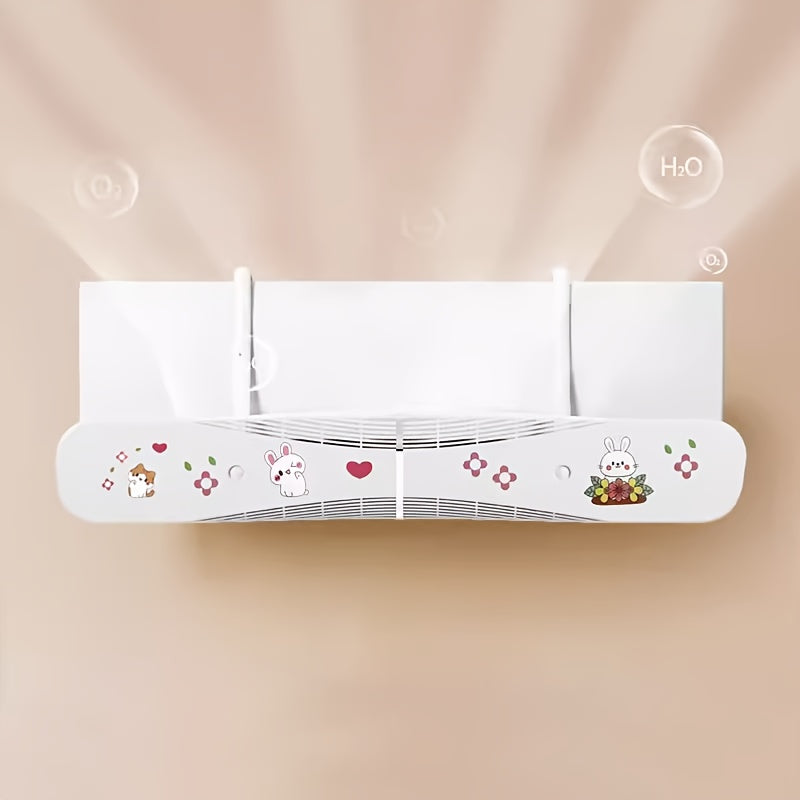 Bir dona Universal Havo Konditsioneri Shamolni To'suvchi, Plastik Devorga O'rnatiladigan To'g'ridan-To'g'ri Puflashdan Himoya Qiluvchi Qopqoq, Uy Gadjeti