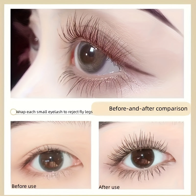 Women's Waterproof Mascara with Fine Brush Lengthening Volumizing Black