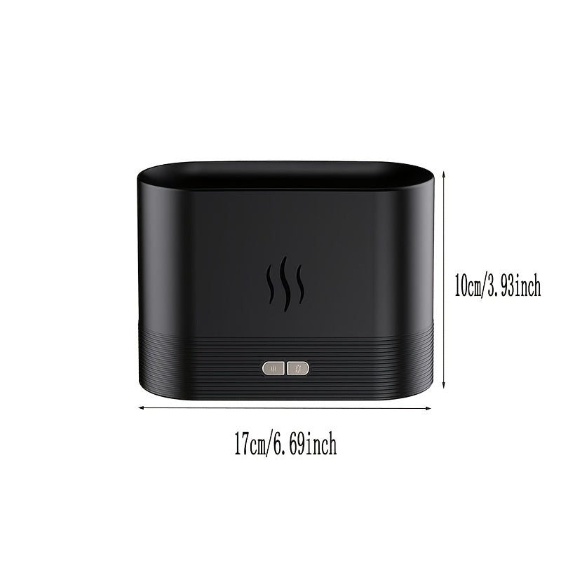 Large Fog Flame Humidifier Aromatherapy Desktop Air Purifier with Light
