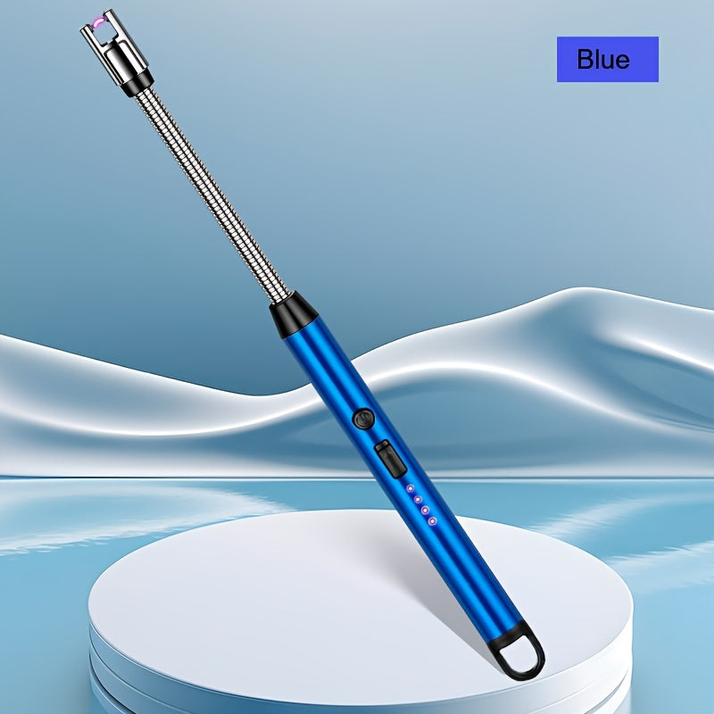 Electric Rechargeable Candle Lighter Windproof Flameless Kitchen BBQ Camping Tool