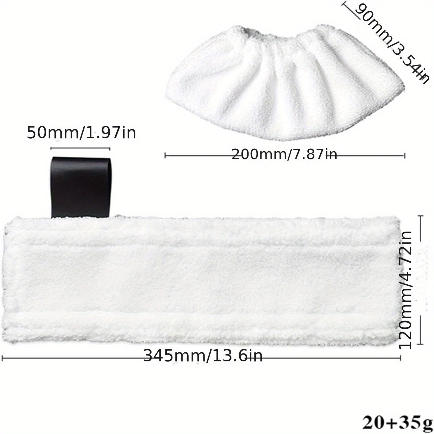 10 Mop Cloths and Pads for Steam Cleaner Compatible with SC2 SC3 SC4 SC5