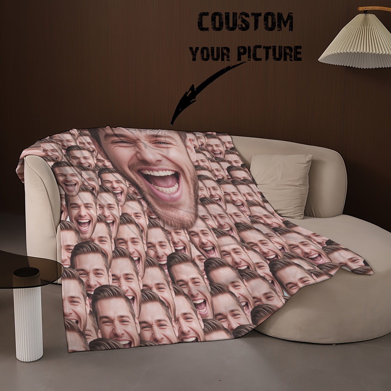 Personalized Photo Blanket Flannel Throw Ultra Soft Cozy for Graduation