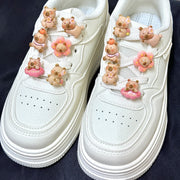 12PCS Cartoon Capybara Shoe Lace Charms Kids Sneaker Shoe Decorations