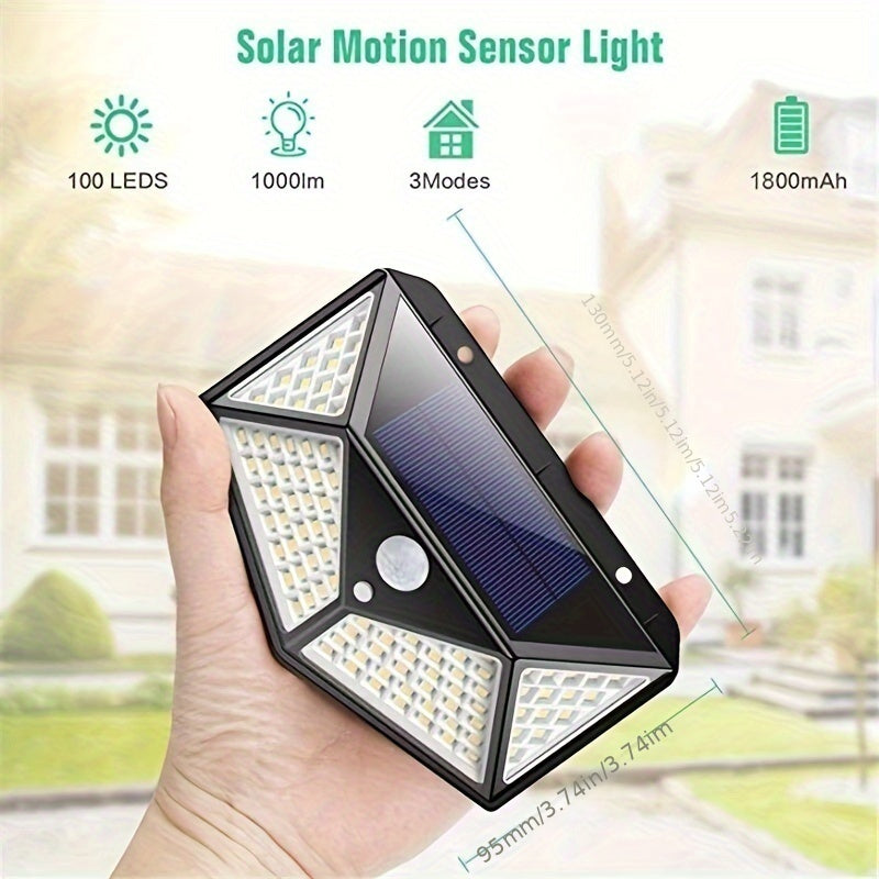 Outdoor Solar Motion Sensor Light for Walls Gardens Decks Garage Courtyards