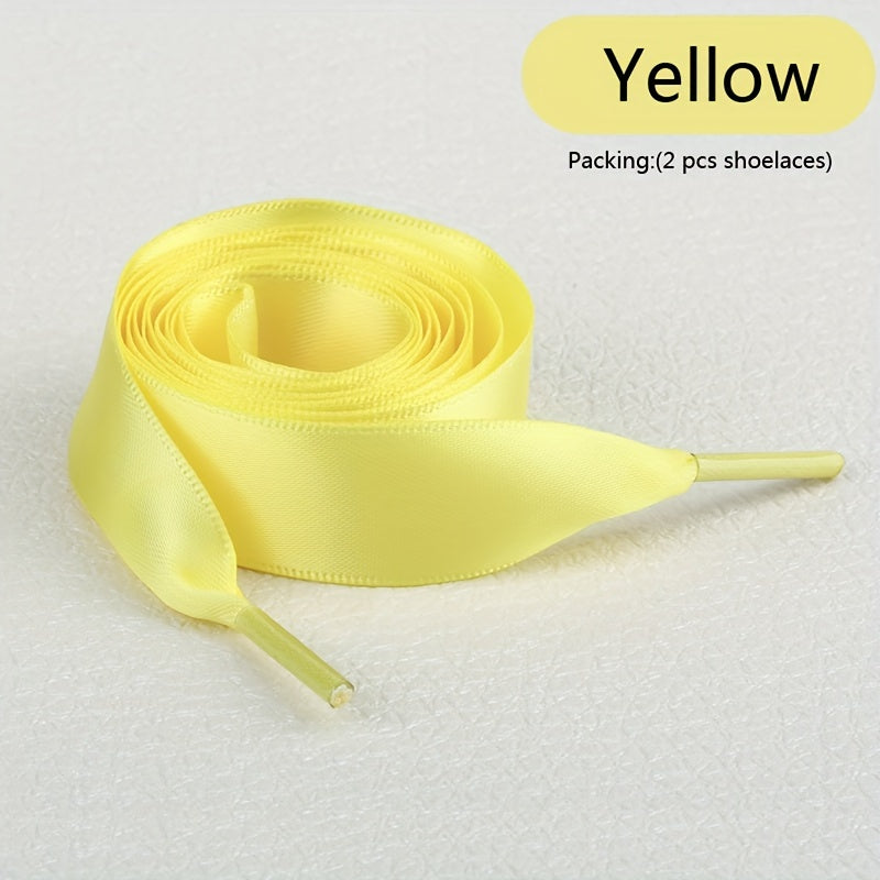 Unisex Polyester Shoelaces Solid Color for Sneakers and Boots