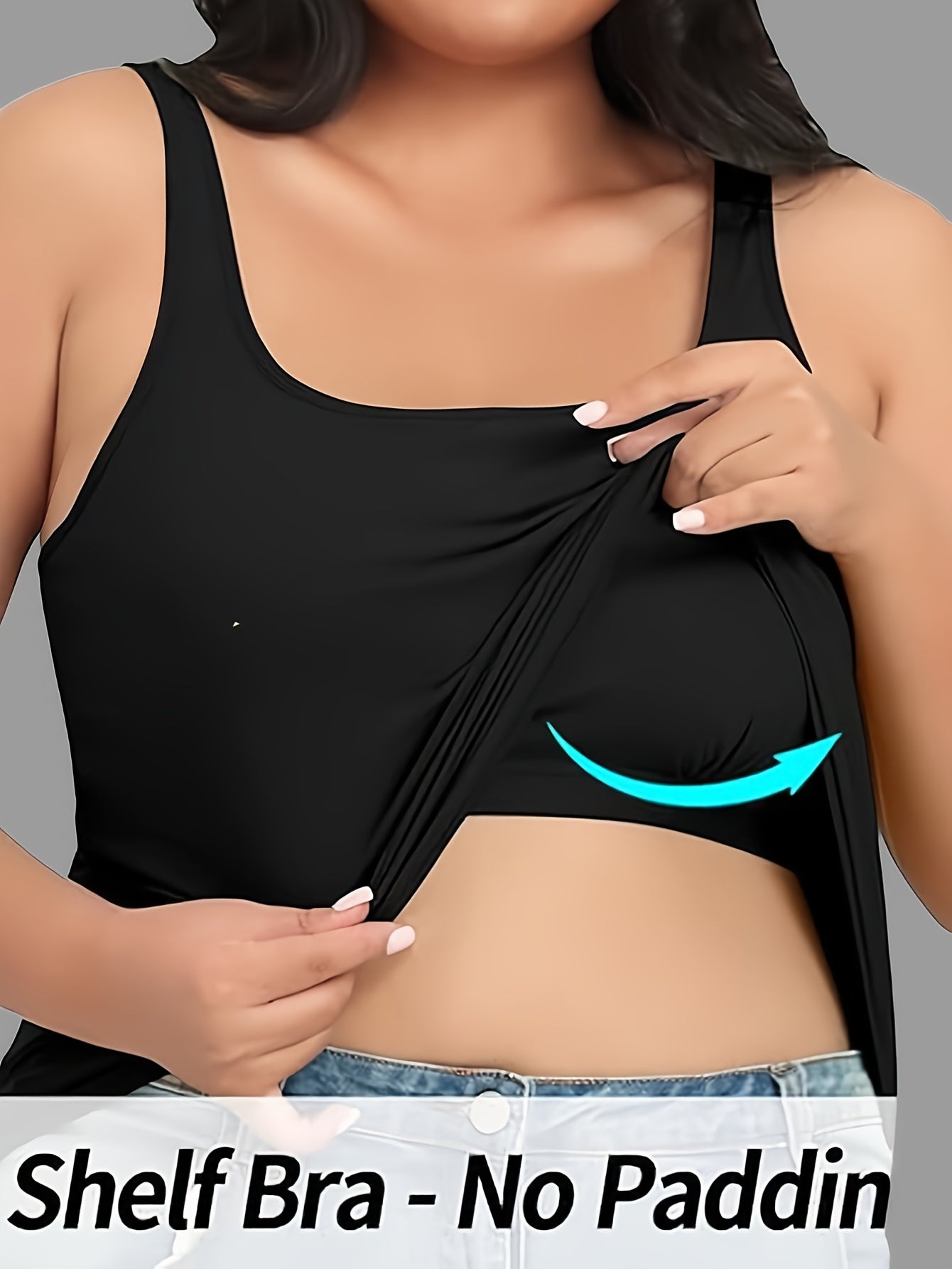 Женский одношовный жилет с бюстгальтерной вставкой, топ для слоистого ношения, 3 шт.