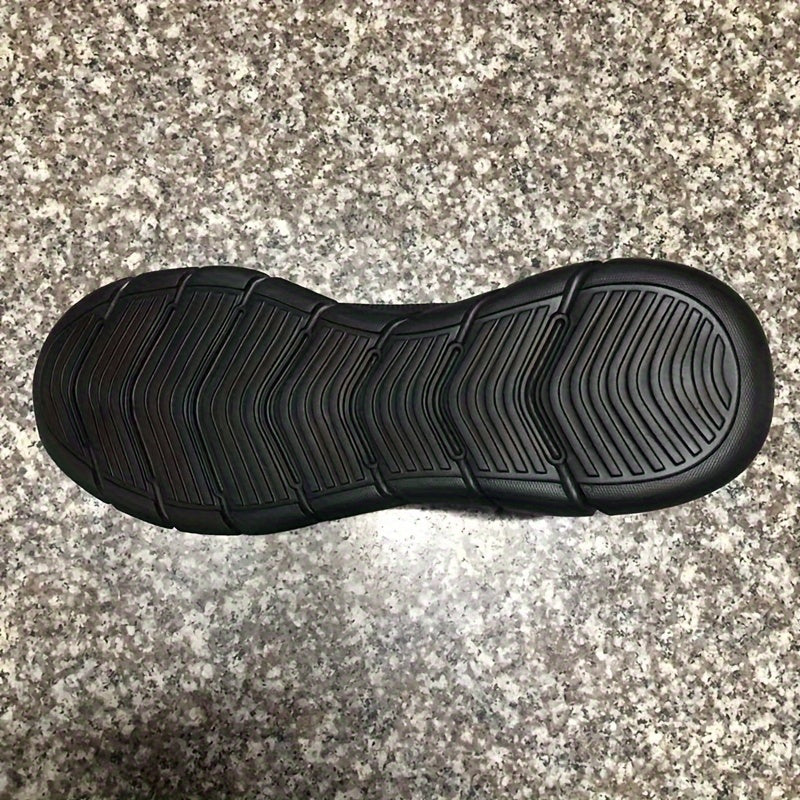 Men's Black Mesh Sneakers Breathable Lightweight Casual Shoes for Fall Spring Summer Sizes 39-48