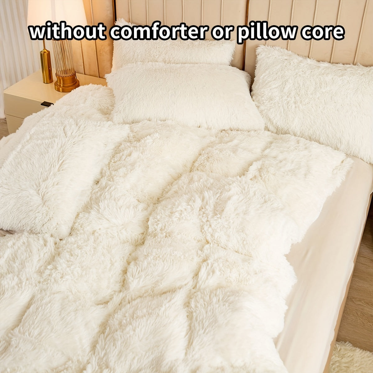 Set of 3 Pink Polyester Bedding Pieces for All Seasons Bedroom Decor