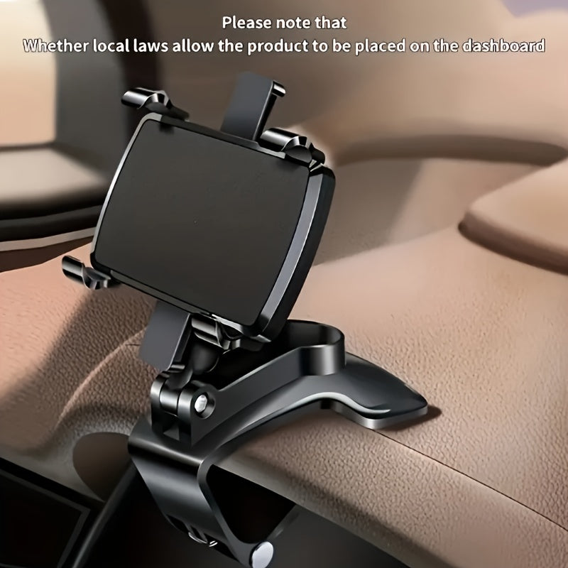 Universal Car Dashboard Phone Holder 360° Rotating Adjustable Mount