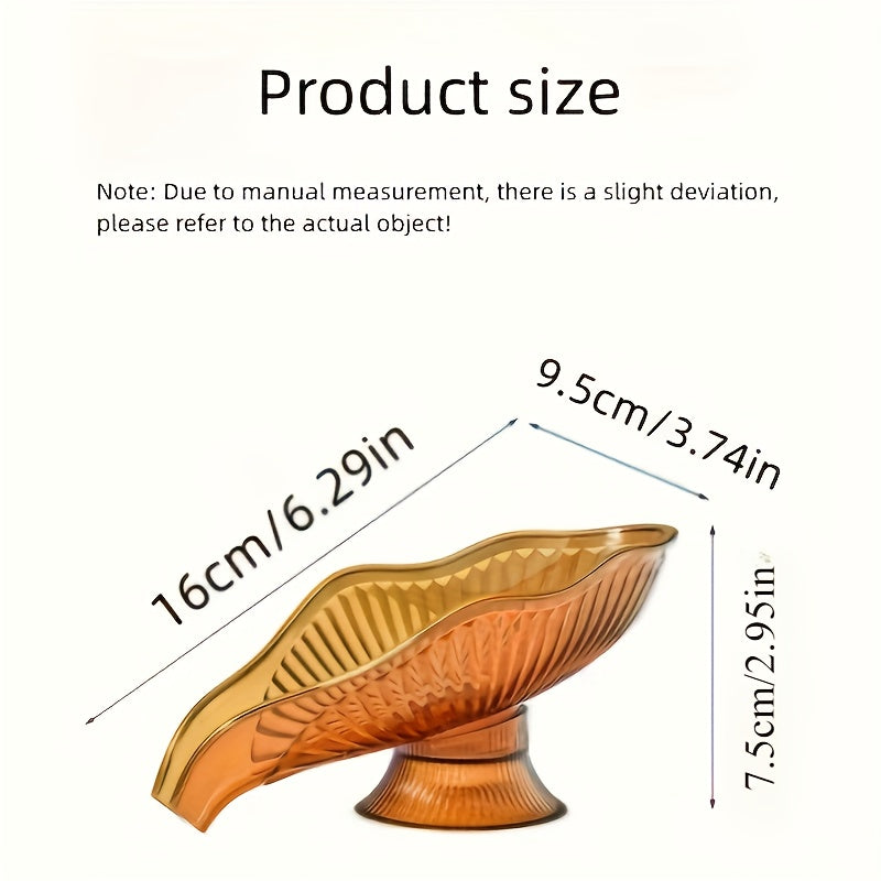 1 dona plastik ijodiy sabun qutisi, hammomda saqlash uchun drenaj bilan.