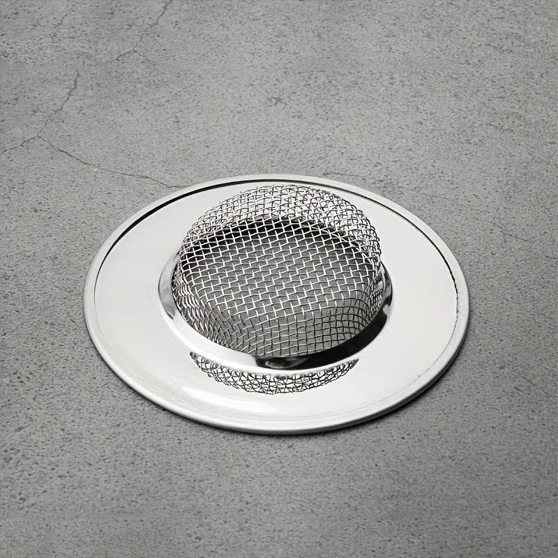 Nodir po'latdan yasalgan lavabolar uchun drenaj filtr to'plami, uy va hammom uchun to'siqni oldini oluvchi filtr, oziq-ovqat va soch tutuvchi dumaloq drenaj to'sig'i