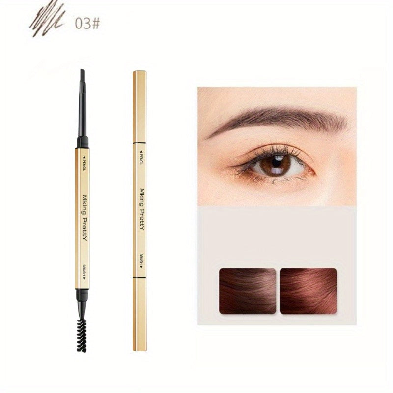 Women's Waterproof Double-Ended Eyebrow Pencil, Fine Tip, Long Lasting