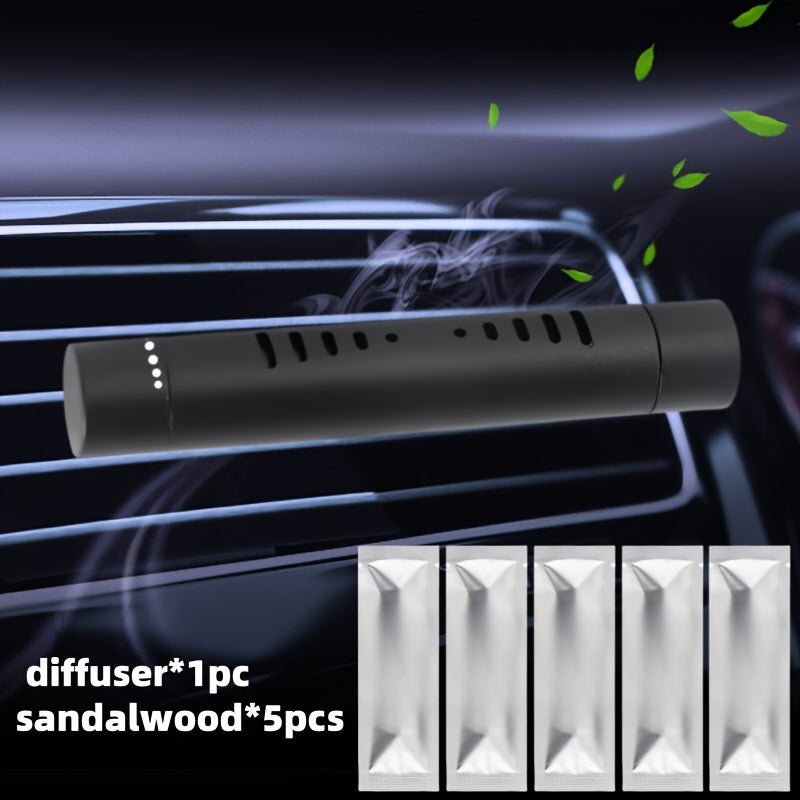 6 шт. автомобильных освежителей воздуха для вентиляционных зажимов, металлический диффузор с 5 запасками, длительный аромат