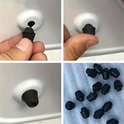 10-to'plam rezina avtomobil eshigi to'siqlari qora chekka himoyachilari bumpers