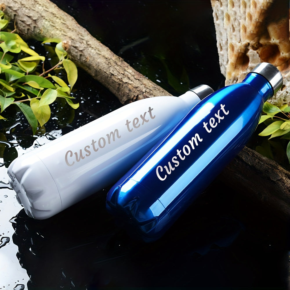 Custom Engraved Stainless Steel Water Bottle Leak Proof BPA-Free for Sports and Daily Use