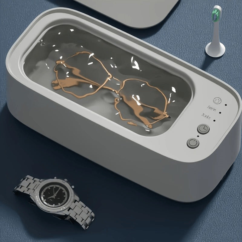 Limpiador portátil de joyas y gafas de 360 grados, dispositivo recargable con vibración para limpieza profunda en 3 colores