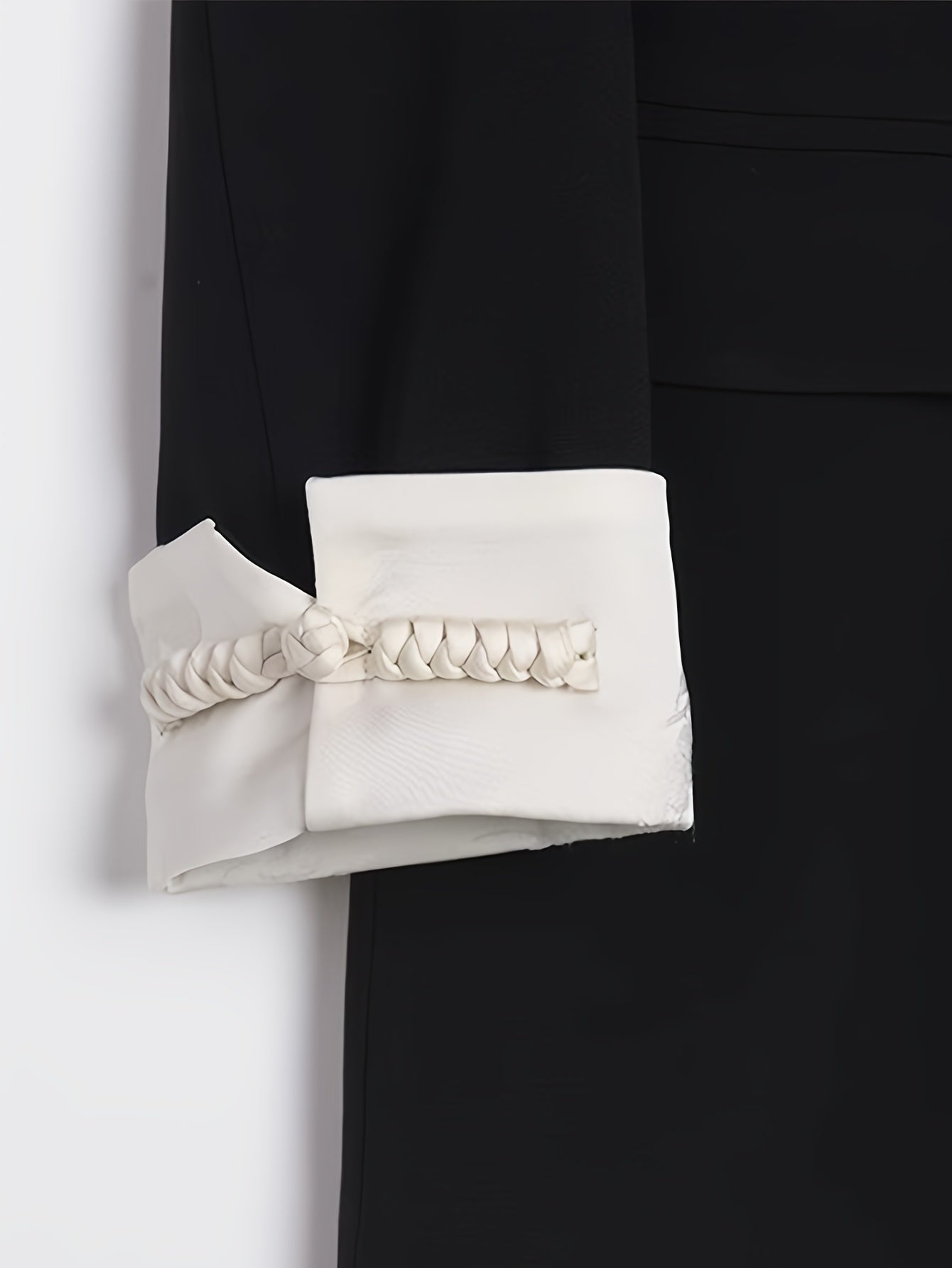 Women Plus Size Light Pink Double-Breasted Blazer Long Sleeve Office Casual