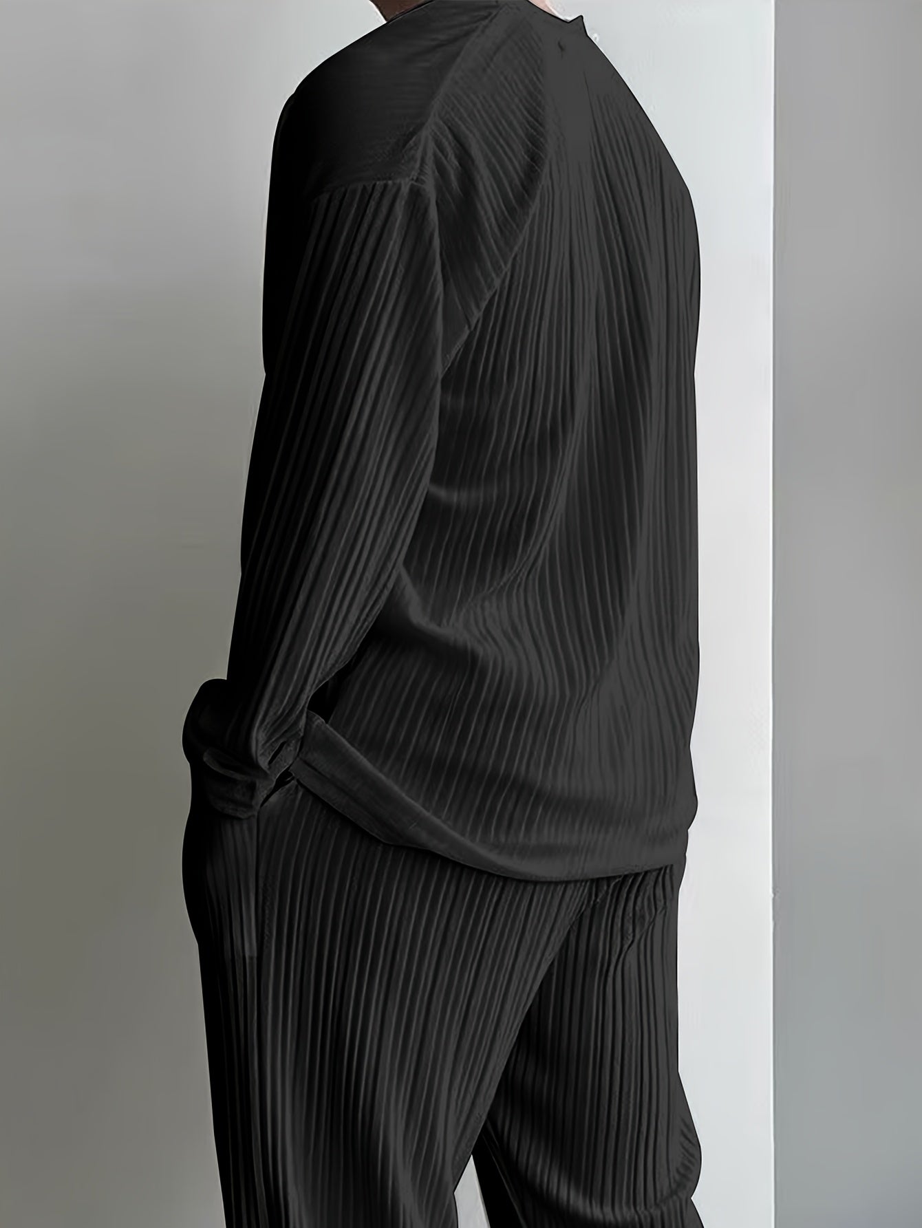 Conjuntos de pijamas de primavera y verano para hogar y estilo relajado en la playa, tela de rayas 3D