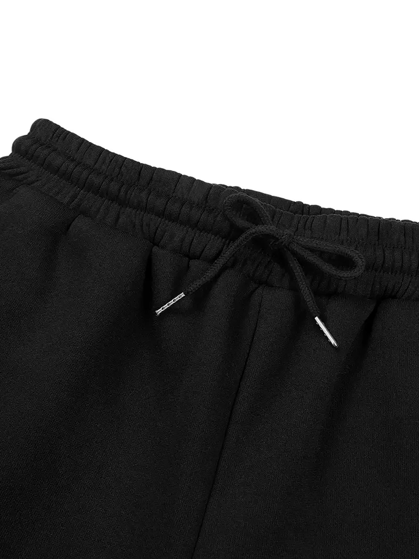 Ayollar uchun tasodifiy joggerlar, harf bosma, tortishqoq elastik bel, cho'ntaklar va hip-hop ko'chalar uslubi.