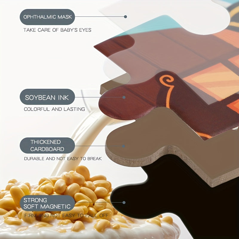 Ta'limiy magnit o'yinchoqlar va jumboqlar o'rganish uchun qiziqarli