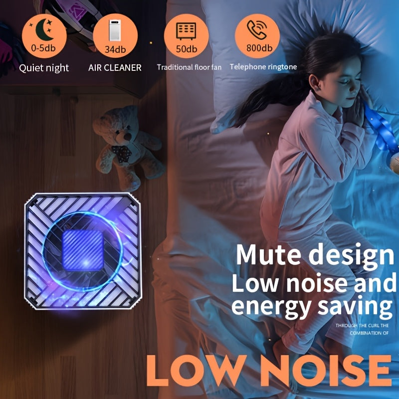 USB-Powered Air Purifier for Home and Car Smoke Odors Pet Stench Compact