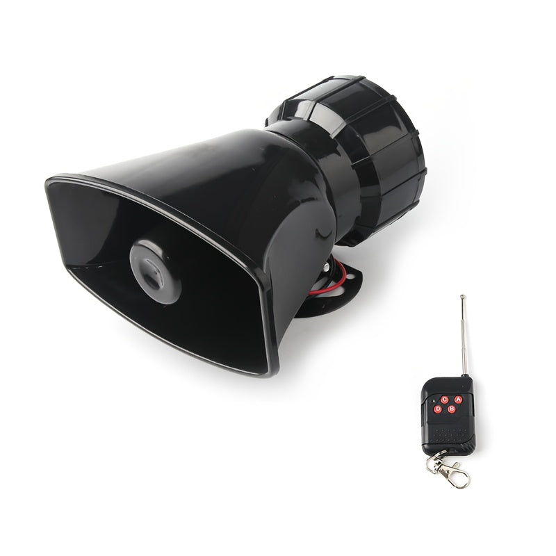 12V Wireless Car Horn with Multi-Tone Siren Matte Finish for Trucks Cars Motorcycles Boats